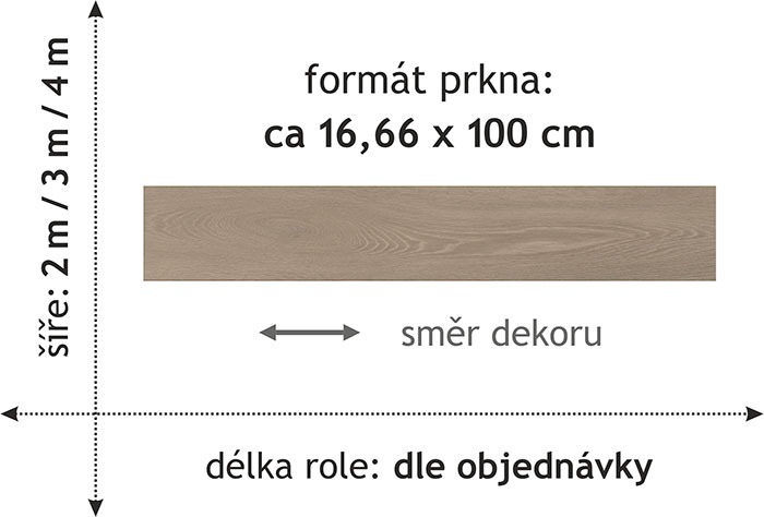 Vinylová podlaha v metráži PVC DUPLEX 1763 s textilní podložkou