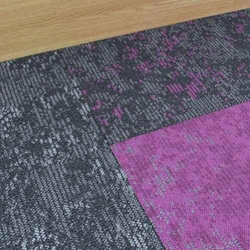 Kobercové čtverce CLOUD 9678 fialovošedý