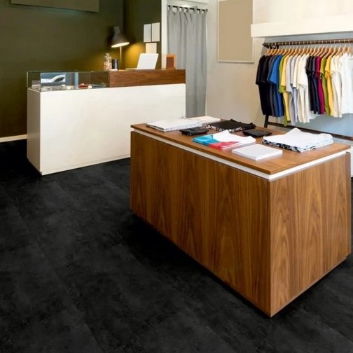 Vinylová podlaha Projectline 55605 Metalstone černý